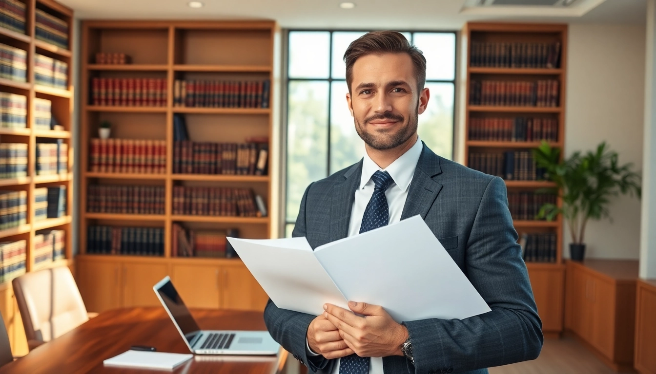Engaging Birmingham Family Lawyer working diligently in a modern office.
