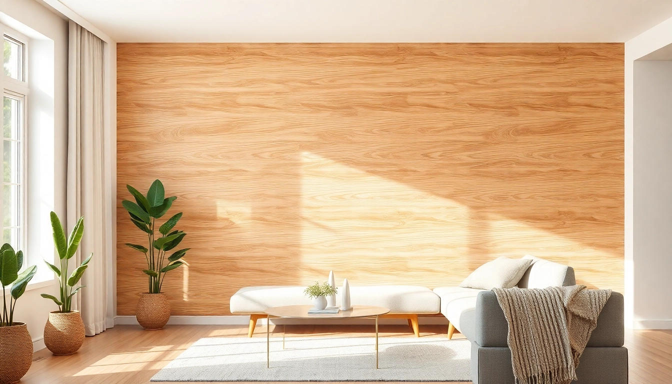Enhance your space with stylish peel and stick wall panels that mimic wood grain.