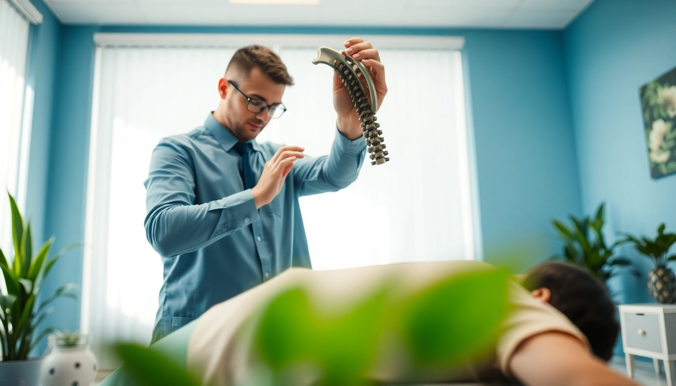 Find a chiropractor near me providing expert adjustments in a calming clinic setting.