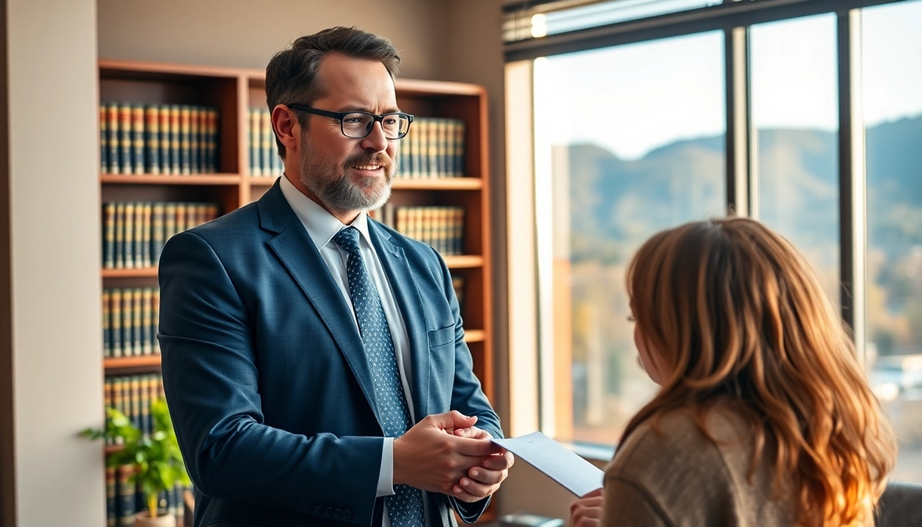 Engage with an Asheville DWI defense lawyer providing expert legal counsel in a professional setting.