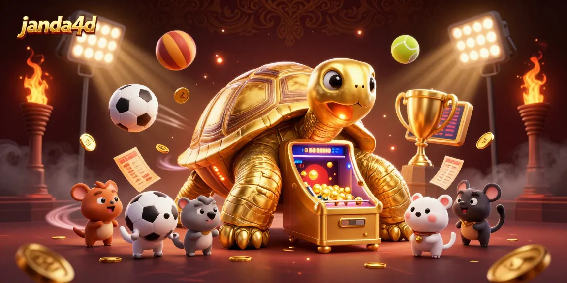 Menangkan permainan di janda4d dengan simbol keberuntungan dan elemen berkilau dari mesin pinball unik.