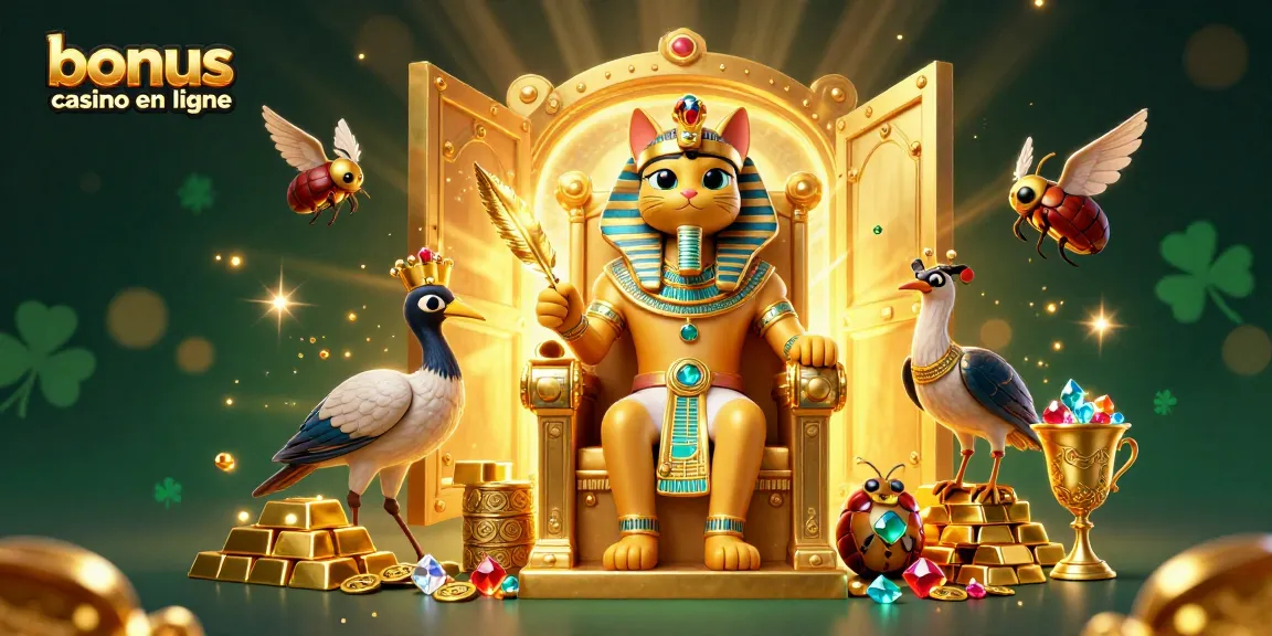 Obtenez les meilleurs bonus de casino en ligne dans cette scène extravagante pleine de trésors.