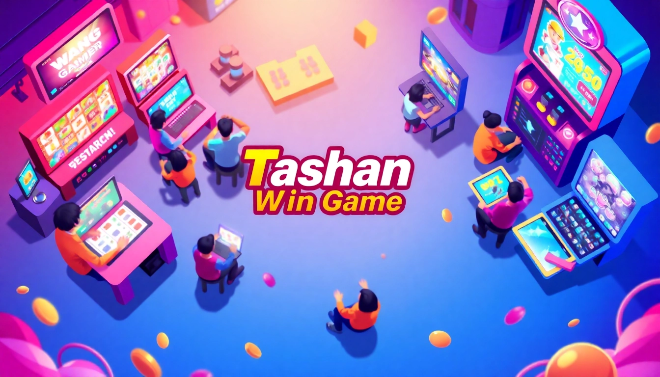 Tashanwin players enjoying a thrilling gaming experience on colorful devices.