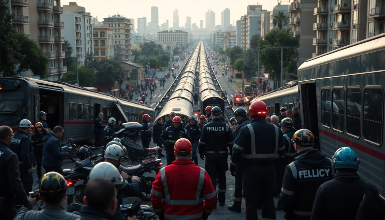 Emergency responders manage the chaos of the Spain train crash, showcasing urgency and collaboration.