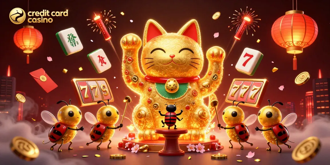 Experience the excitement at a credit card casino with vibrant visuals and dynamic gaming elements.