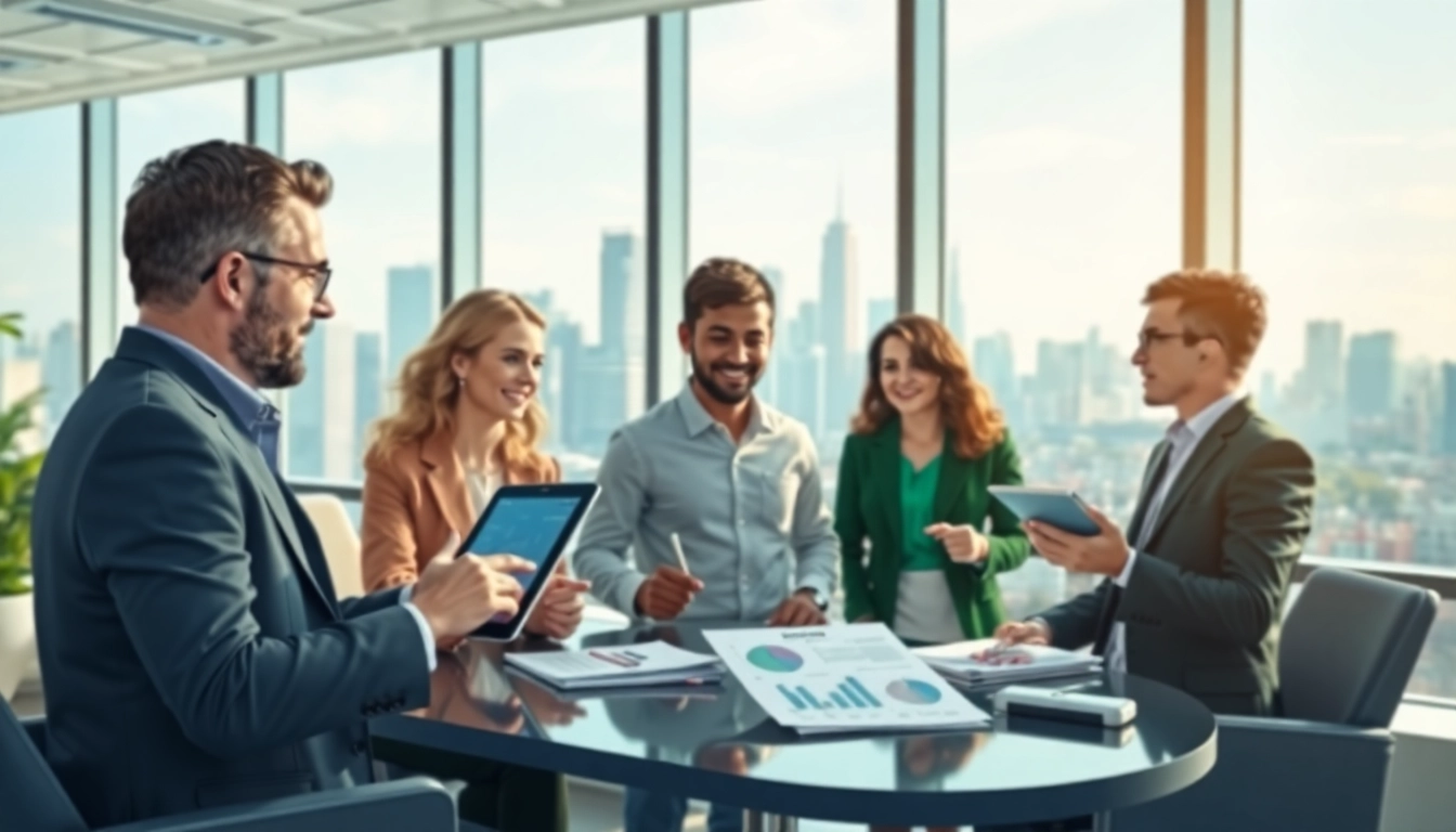Connect with BizTrader for seamless business transactions amid a vibrant marketplace scene.