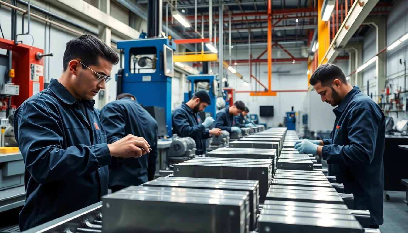 Manufacturing NdFeB magnets with precision in a professional setting, representing Ndfeb magnets manufacturer in china.