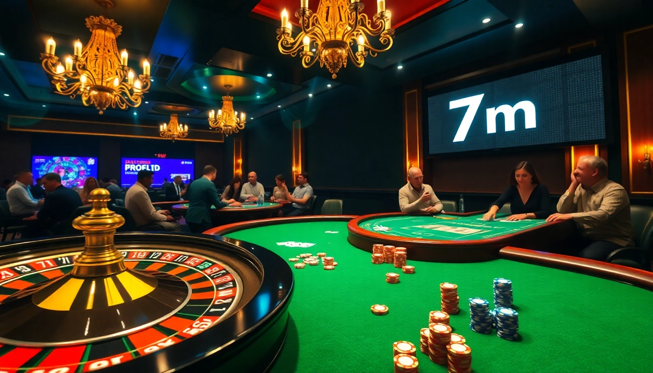 Experience thrilling wins at a casino table with 7m betting odds displayed.