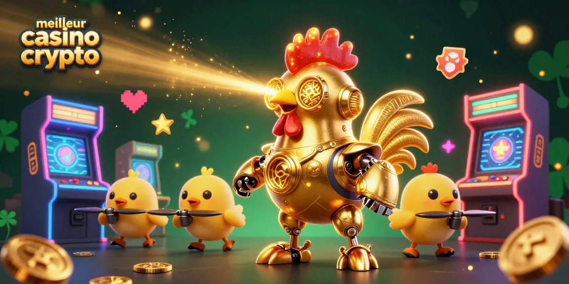 Découvrez le meilleur casino crypto avec des robots futuristes et des machines à sous colorées.