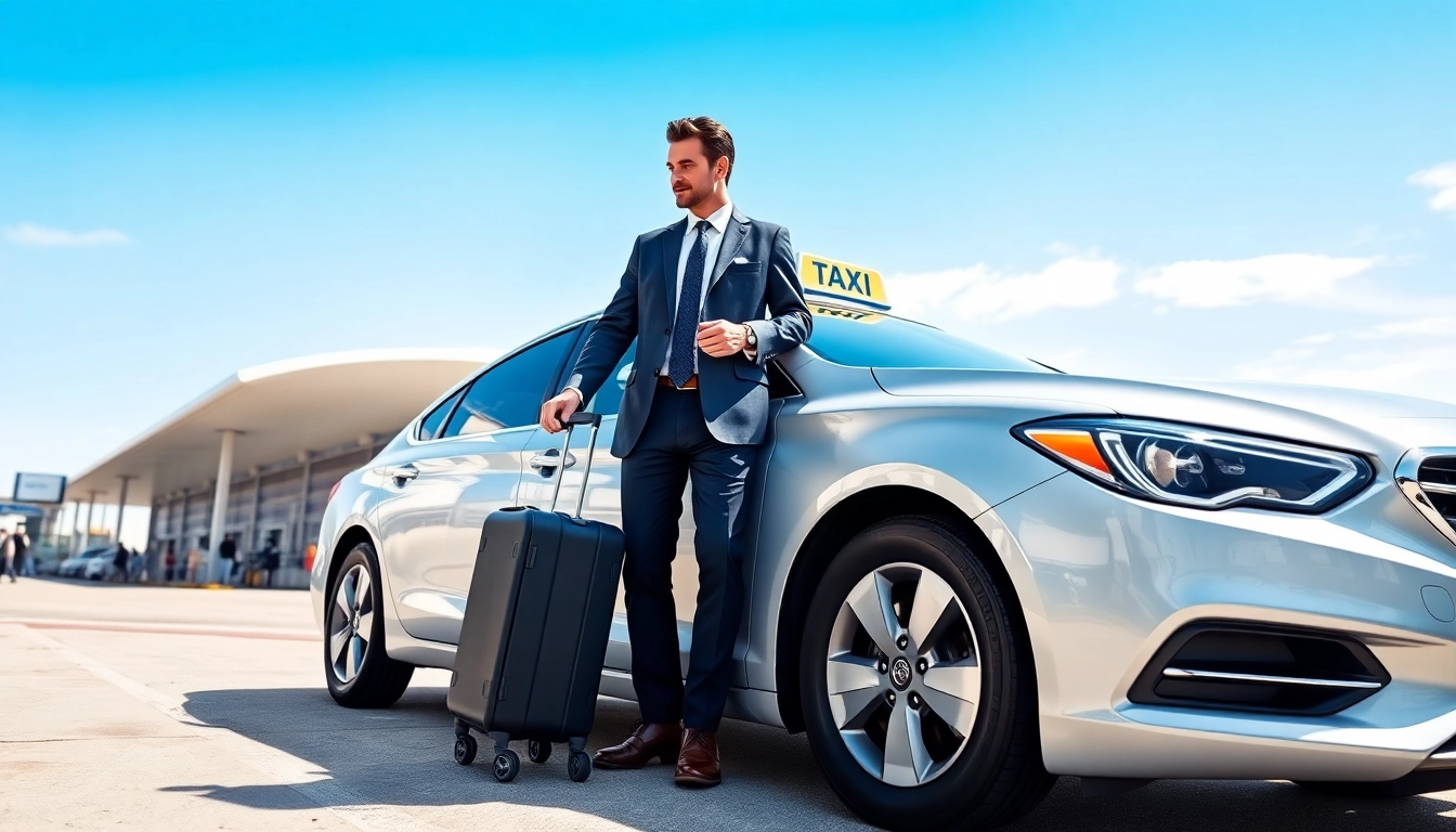 Providing reliable LONG DISTANCE TAXI TRANSFERS at an airport with professional service.