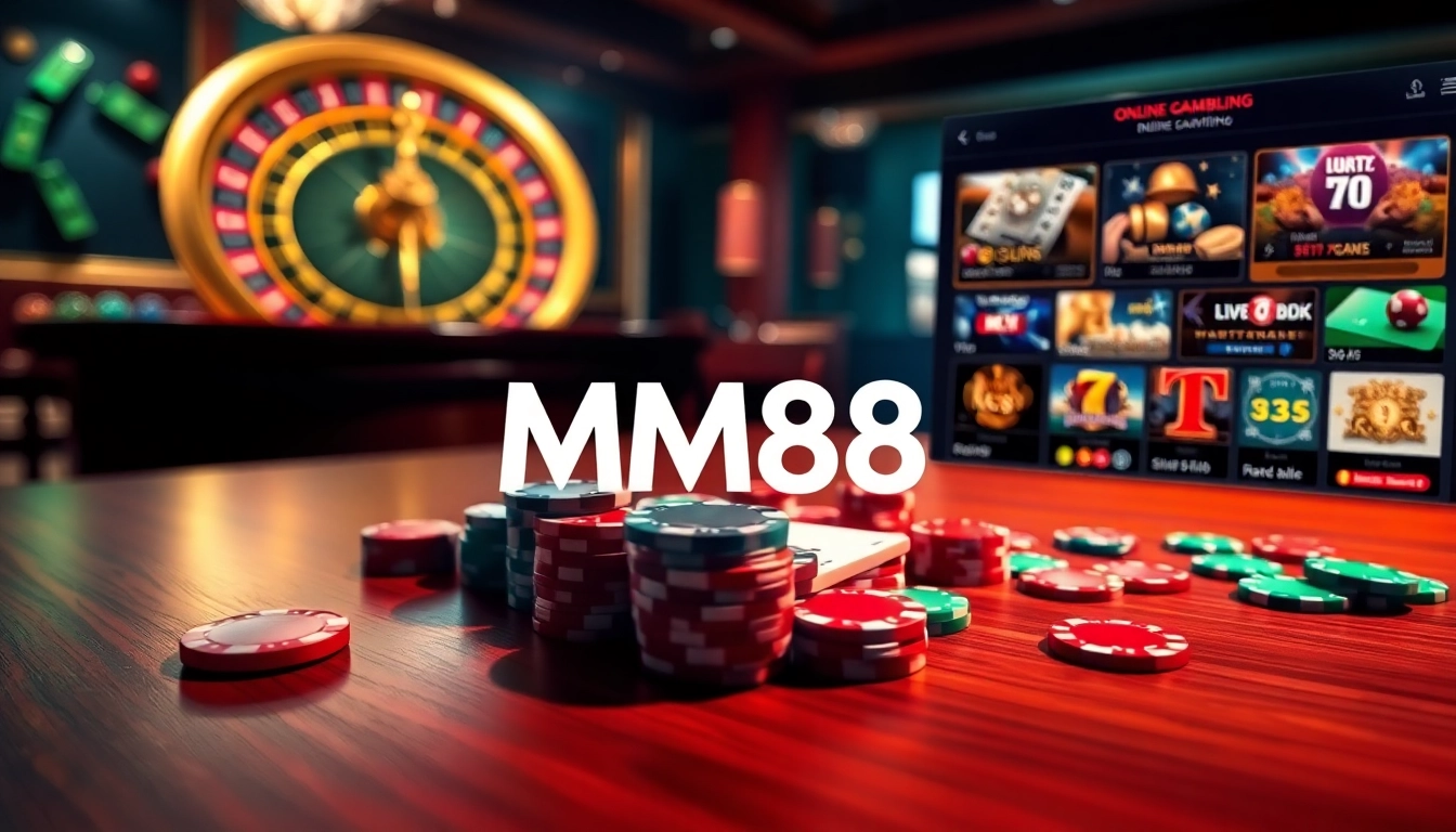 Engage with MM88 at a luxurious casino table filled with vibrant games and thrilling excitement.