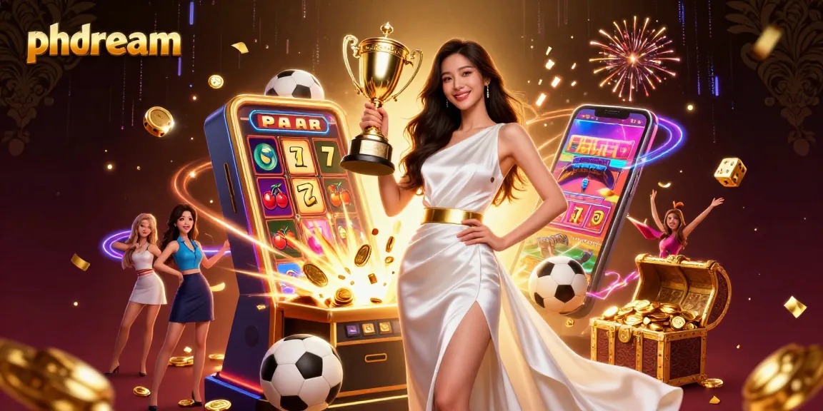 Experience winning moments with phdream at a luxurious casino celebrating victories and excitement.