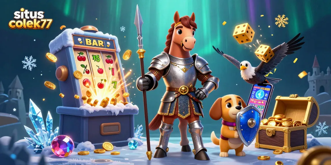 Play exciting games on situs colek77 with a jackpot explosion from a colorful slot machine.