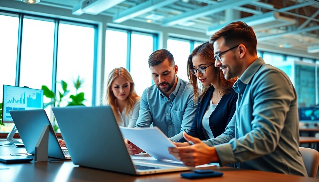 Boost Clearwater FL SEO strategies with digital marketing analysis in a modern office.