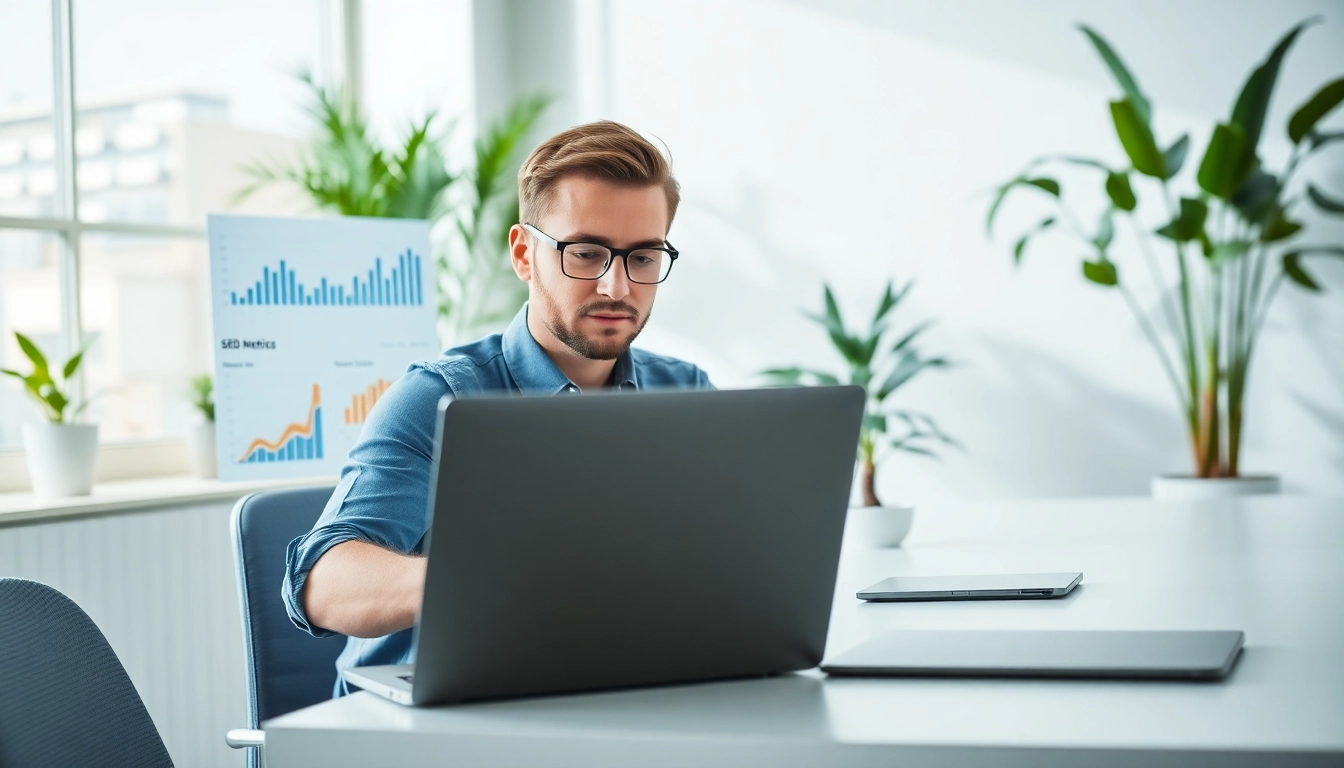 SEO Agentur optimiert Webseiten mit modernem Bürodesign und modernen Techniken.