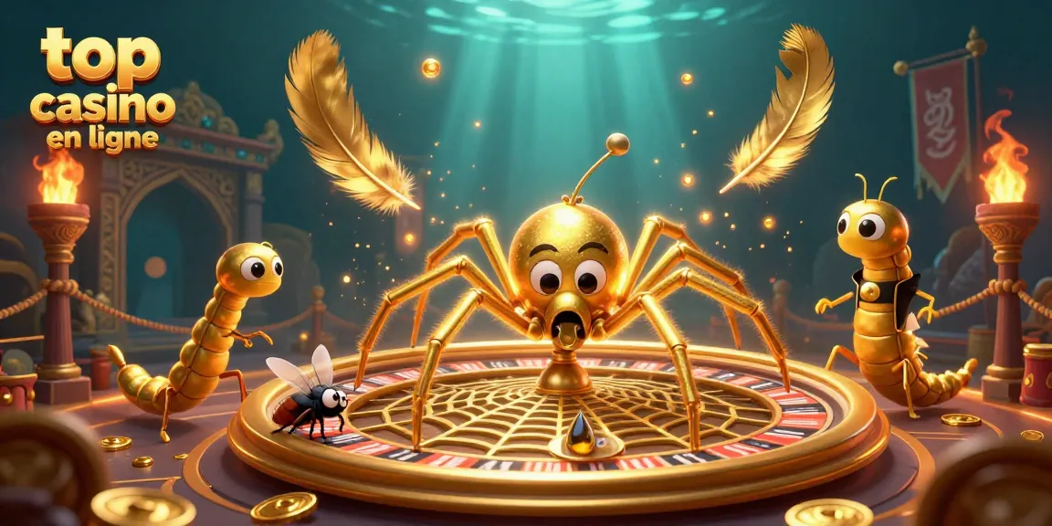 Pariez avec le top casino en ligne dans une scène dynamique et immersive, avec des éléments de jeu variés.