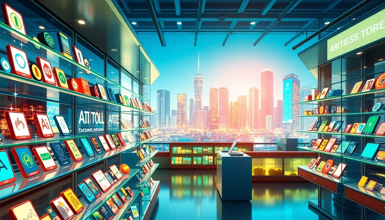 Explore an engaging AI tool marketplace showcasing diverse software tools to enhance productivity.