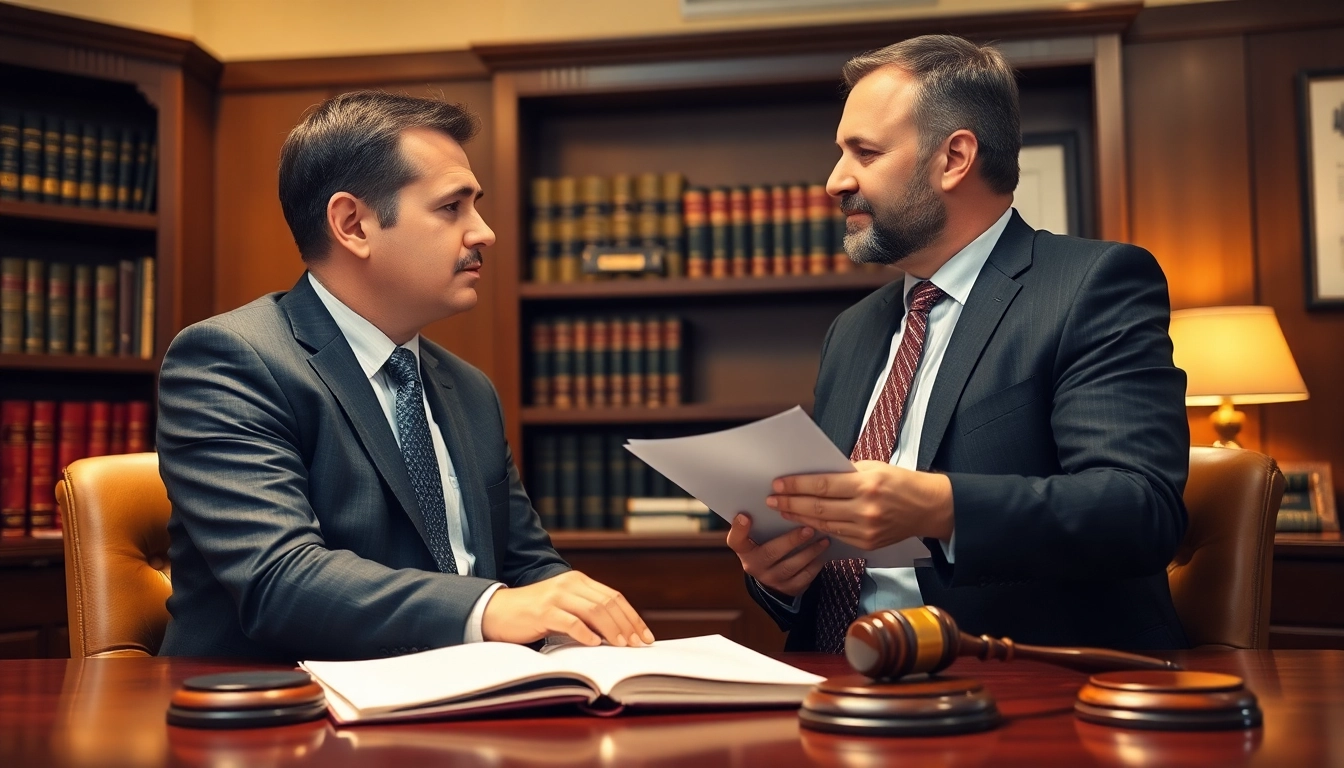 Engaging New York City Injury Lawyer consulting with a client in a professional setting