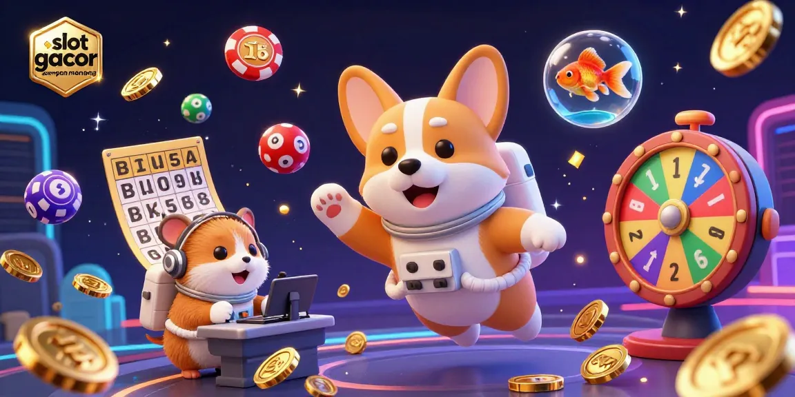 Engage in exciting gameplay with slot gacor gampang menang in a vibrant space casino scene.