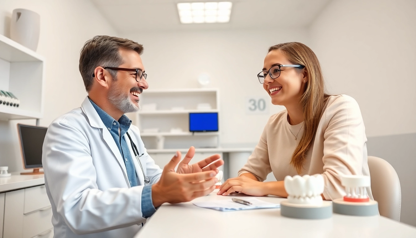 Positive interaction highlighting スマイルモア矯正 口コミ in a dental consultation.