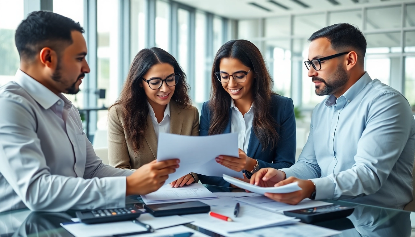 Tax Consultants in Kenya collaborating in a bright, professional office environment.