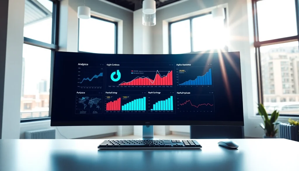 Engage with the TikTok SMM panel through a modern digital workspace setup showcasing analytics.