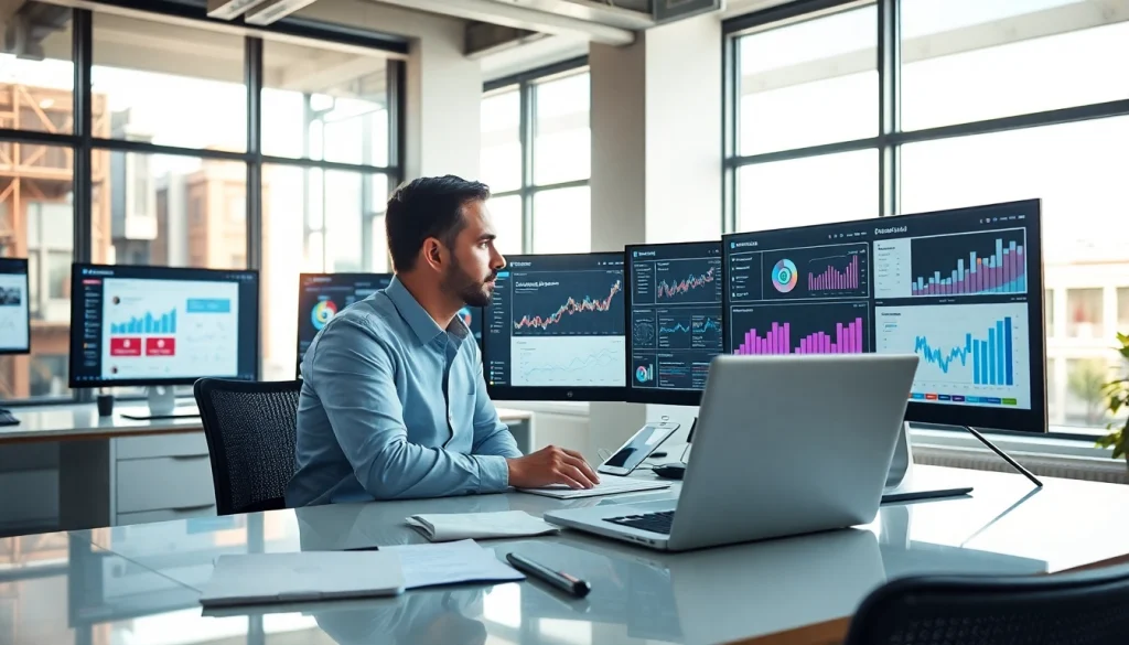 Analyze the Instagram smm panel performance metrics in a modern workspace setup.
