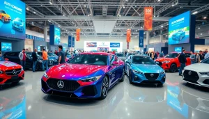 Explore the thrilling Auto Cars Show with captivating displays and enthusiastic crowds.