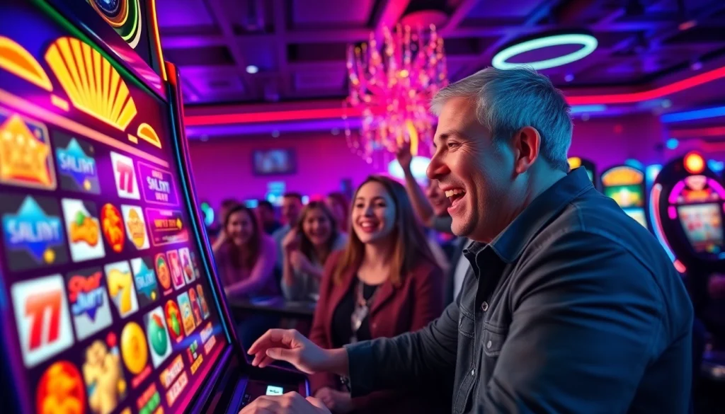 Masuk ke lipat4d login slot dengan antusiasme ke mesin slot yang menyala dan pemain bersemangat.