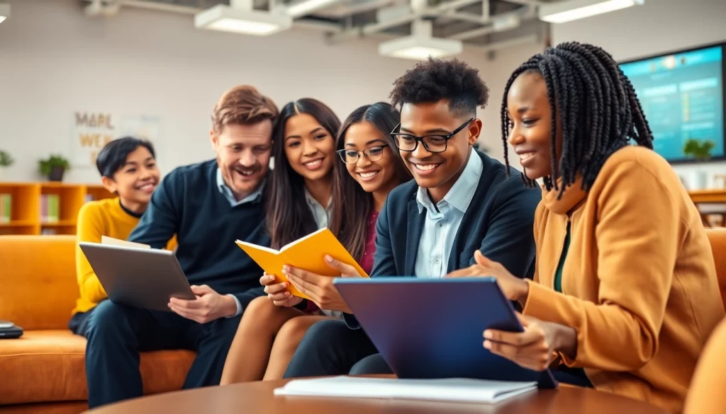 Enhance Education engagement through collaborative learning activities in a vibrant classroom.