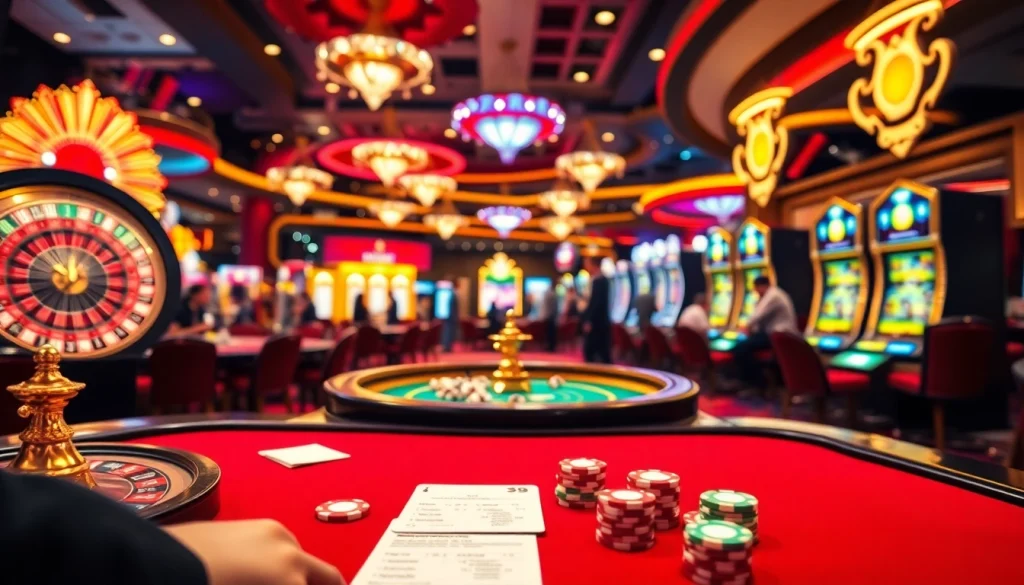 Experience thrilling gameplay at https://xx88.pizza/ with stunning casino visuals including poker tables and slot machines.