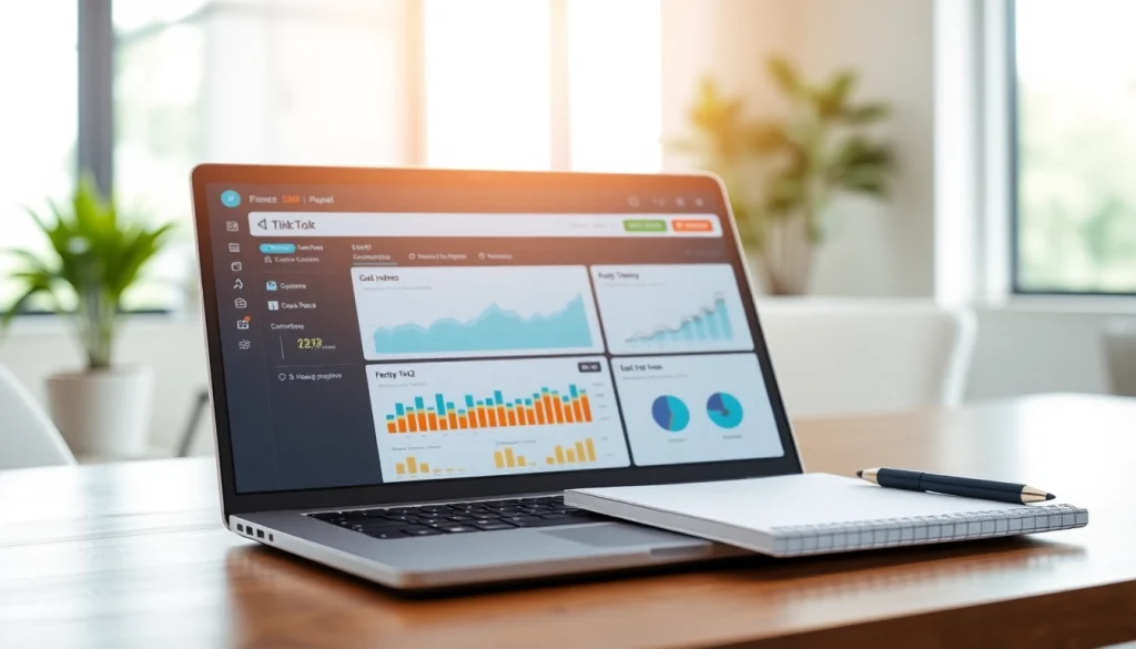Engage with the TikTok SMM panel interface analyzing user metrics and growth trends.