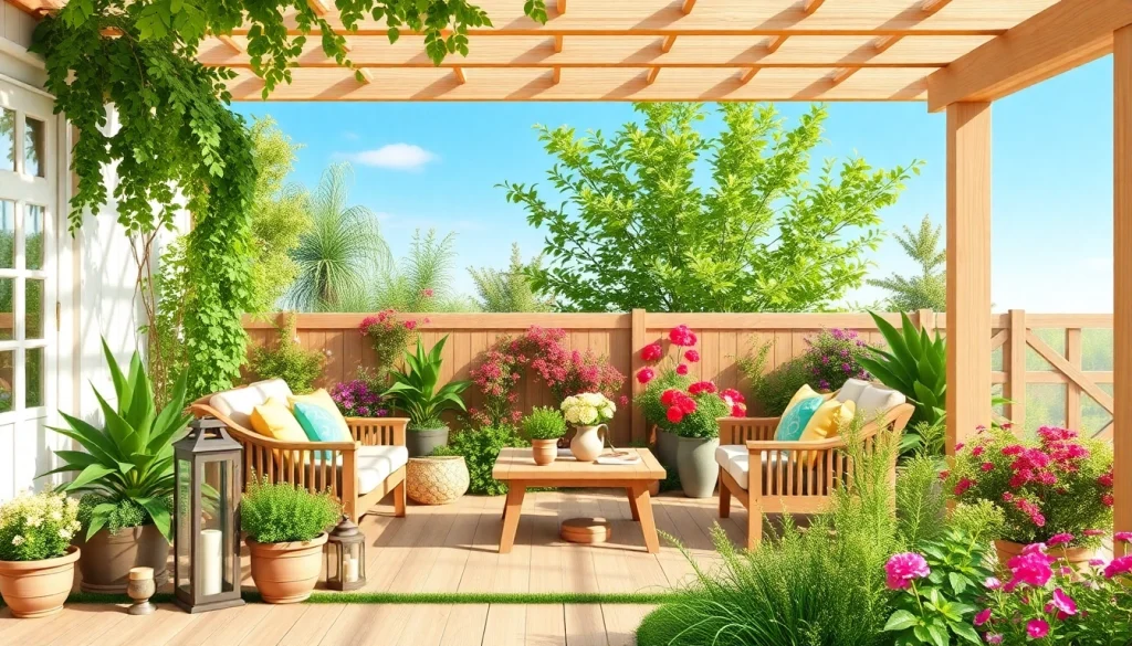 Explore a cozy outdoor space at https://merithome.co.uk with inviting greenery and relaxing seating.