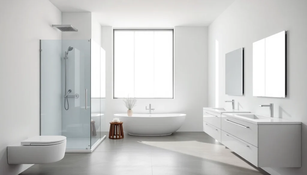 Sonni sanitär GmbH bietet hochwertige Badprodukte in einem eleganten Badezimmerdesign.