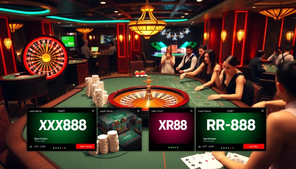 KJC AC 1 casino scene showcasing roulette wheels and poker chips, enhancing the gaming experience.