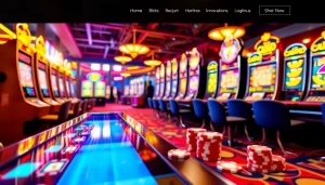 Engaging casino homepage of https://whycazino.com showcasing vibrant gaming options and excitement.