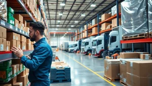 Streamlined 3PL logistics in a modern warehouse, highlighting efficient operations and organization.