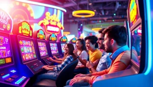 Kode4d online gaming experience with vibrant slot interfaces and enthusiastic players