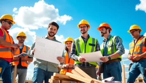 Construction apprenticeships carolinas showcased through collaborative professionals on a job site.