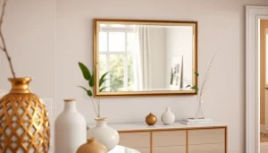 Showcase handcrafted mirrors at https://merithome.co.uk enhancing luxurious home interiors