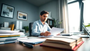Traducteur portugais assermenté au travail, garantissant des traductions assermentées précises.