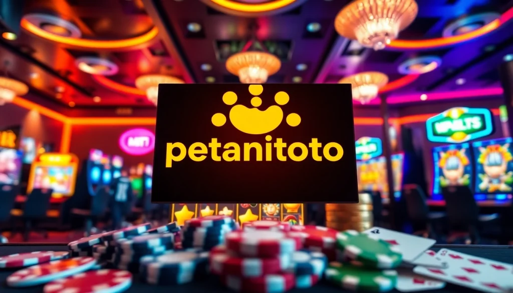 Main display game dari petanitoto yang menarik perhatian dengan suasana ceria.