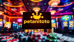 Main display game dari petanitoto yang menarik perhatian dengan suasana ceria.