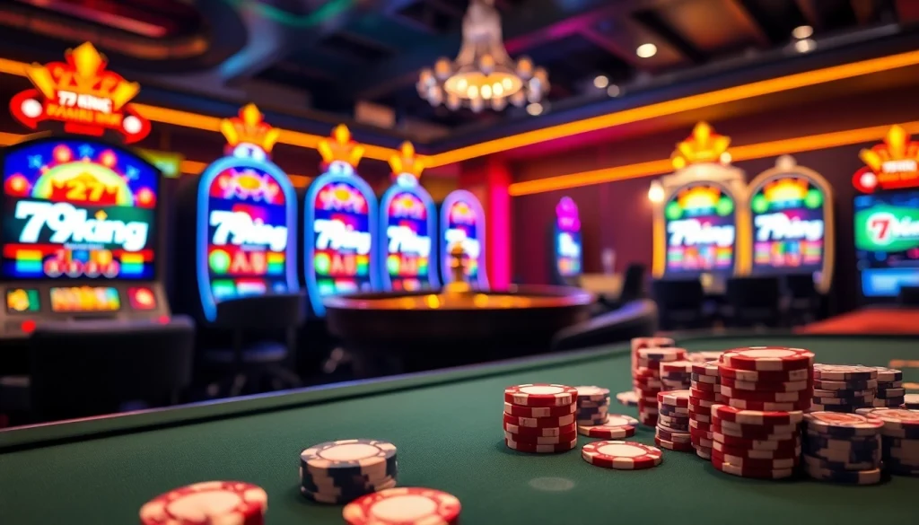 Experience the thrill of gaming at 79king with vibrant poker action, roulette, and slot machines.