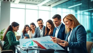 Analyze competitive intelligence strategies in a modern office with diverse professionals.