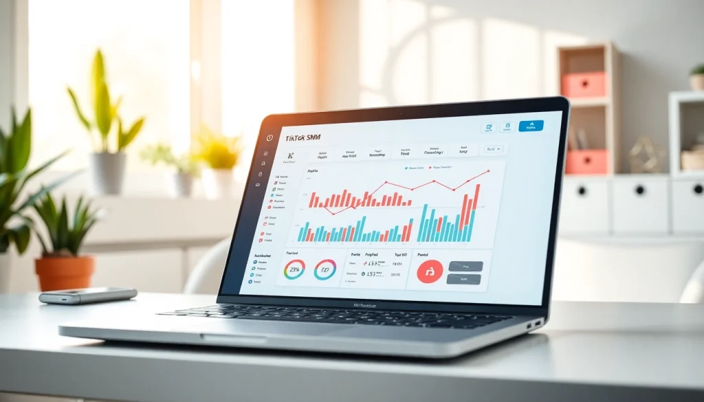 Interact with TikTok SMM panel showcasing analytics for social media growth.