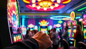 Istana777 memperlihatkan pengalaman bermain slot yang seru di lingkungan kasino yang hidup.