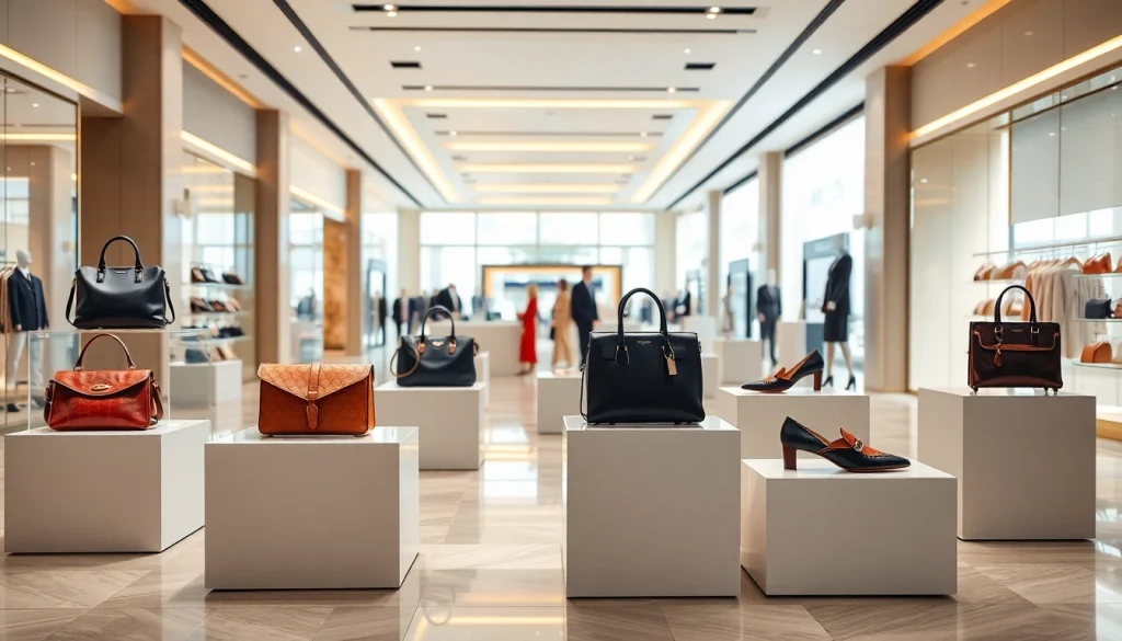 레플리카쇼핑몰의 고퀄리티 명품 제품을 세련되게 전시한 사진