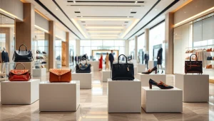 레플리카쇼핑몰의 고퀄리티 명품 제품을 세련되게 전시한 사진