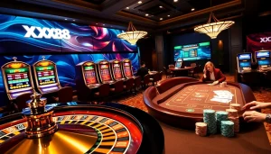 Experience the thrill of online gambling at https://xx88.today/ with vibrant casino tables and engaging gameplay.
